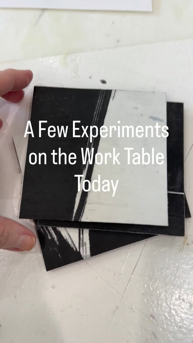 Always experimenting…